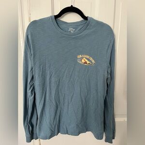 Men’s J. Crew graphic long sleeve crew neck - size medium